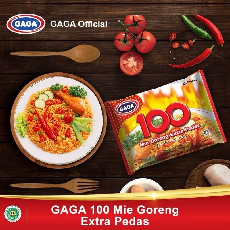 

gaga 100 mie goreng ekstra pedas