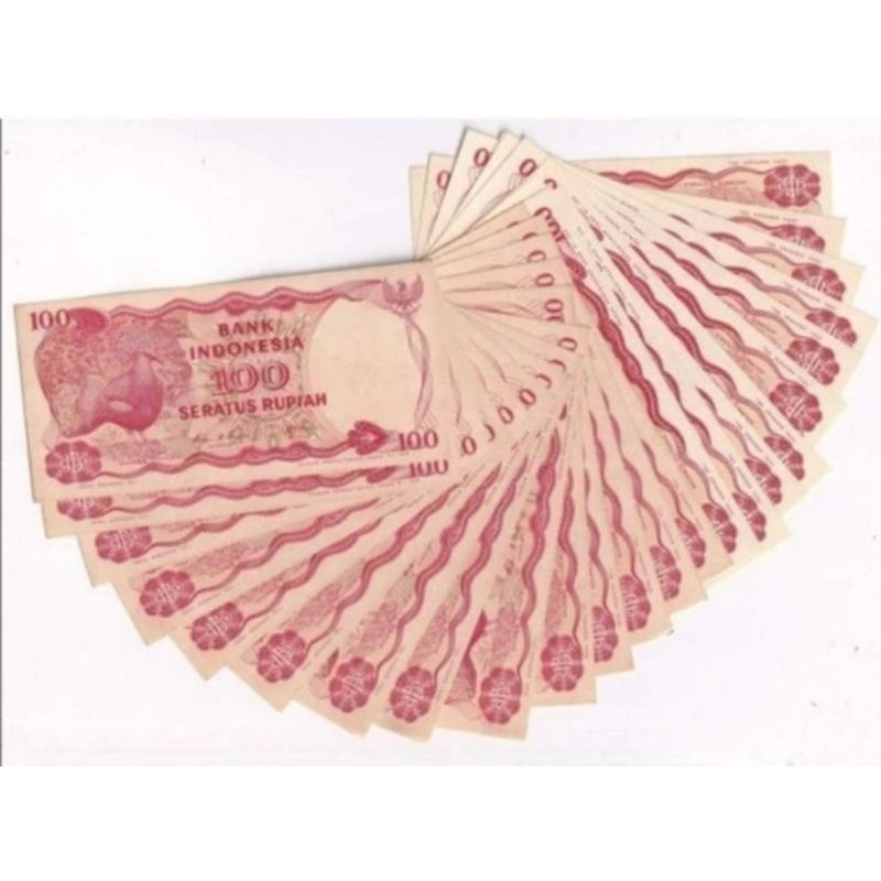 uang kuno seratus rupiah burung dara. 100 burung dara