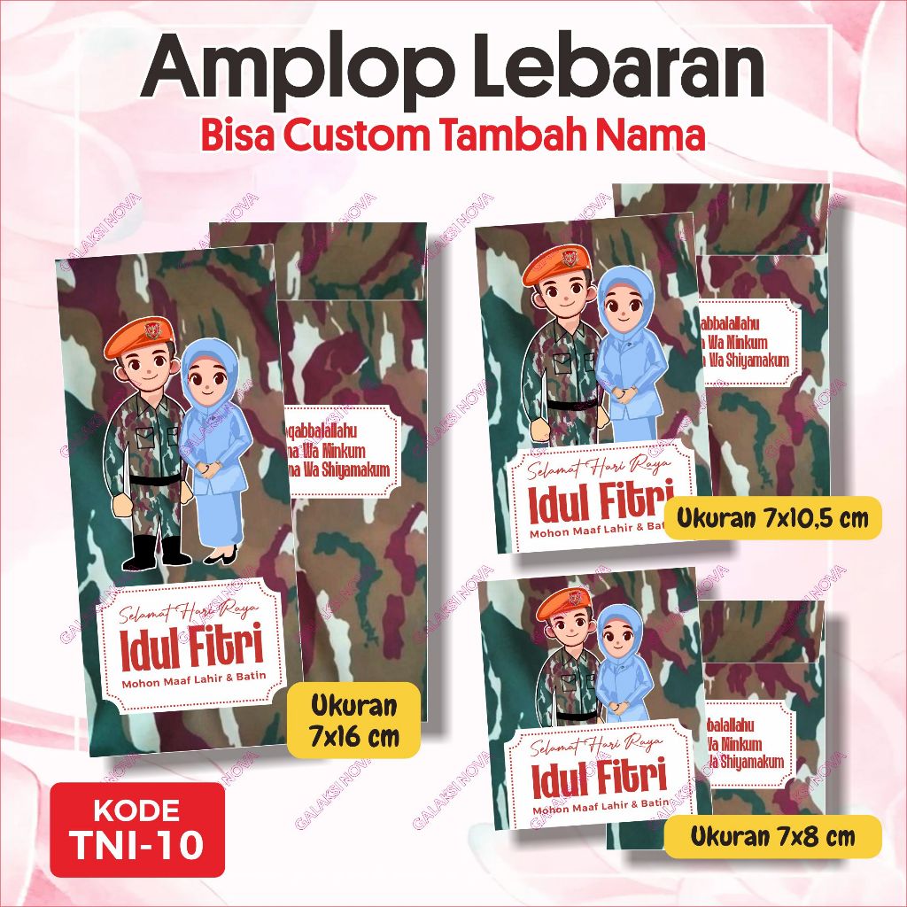 

TNI.10 - Amplop Idul Fitri PIA ARDHYA GARINI TNI AU KOSPAGAT | Amplop Lebaran Custom | Amplop Custom