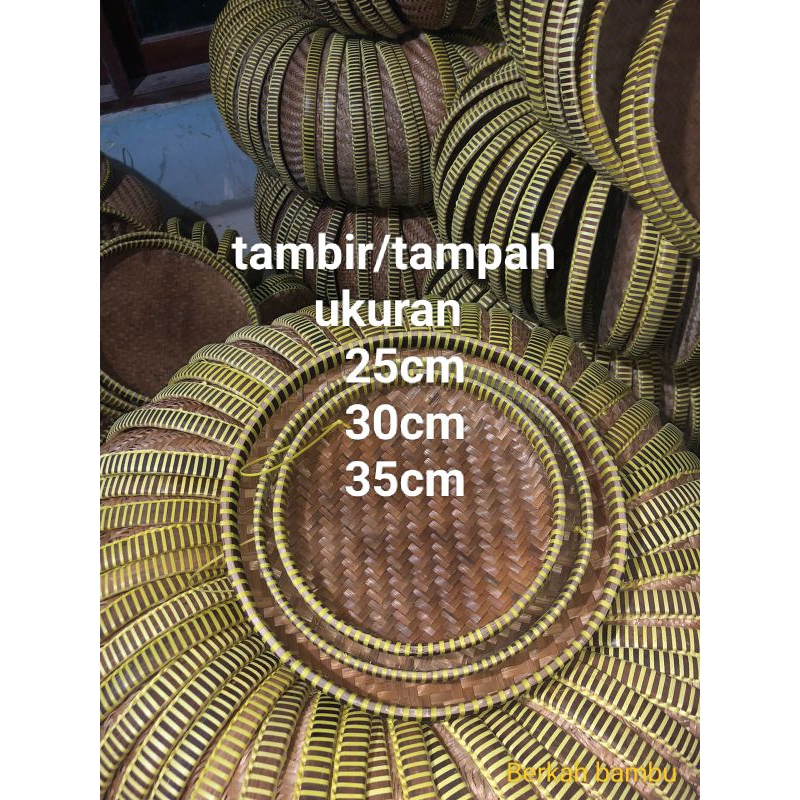 tampah / tambir bambu / alas tumpeng / nyiru
