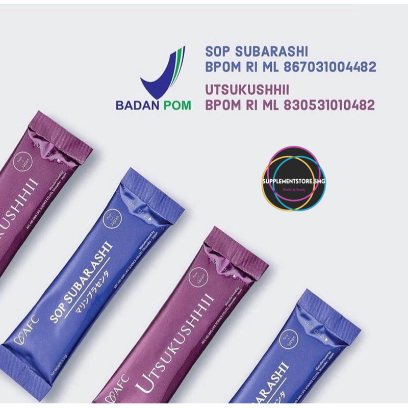 

(ECER 1 SACHET) AFC SUBARASHI UTSUKUSHHII GOLD HIKARI AFC JAPAN SUBA UTSU GOLD SUPLEMEN DIABETES JANTUNG STROKE HIPERTENSI HALAL BPOM