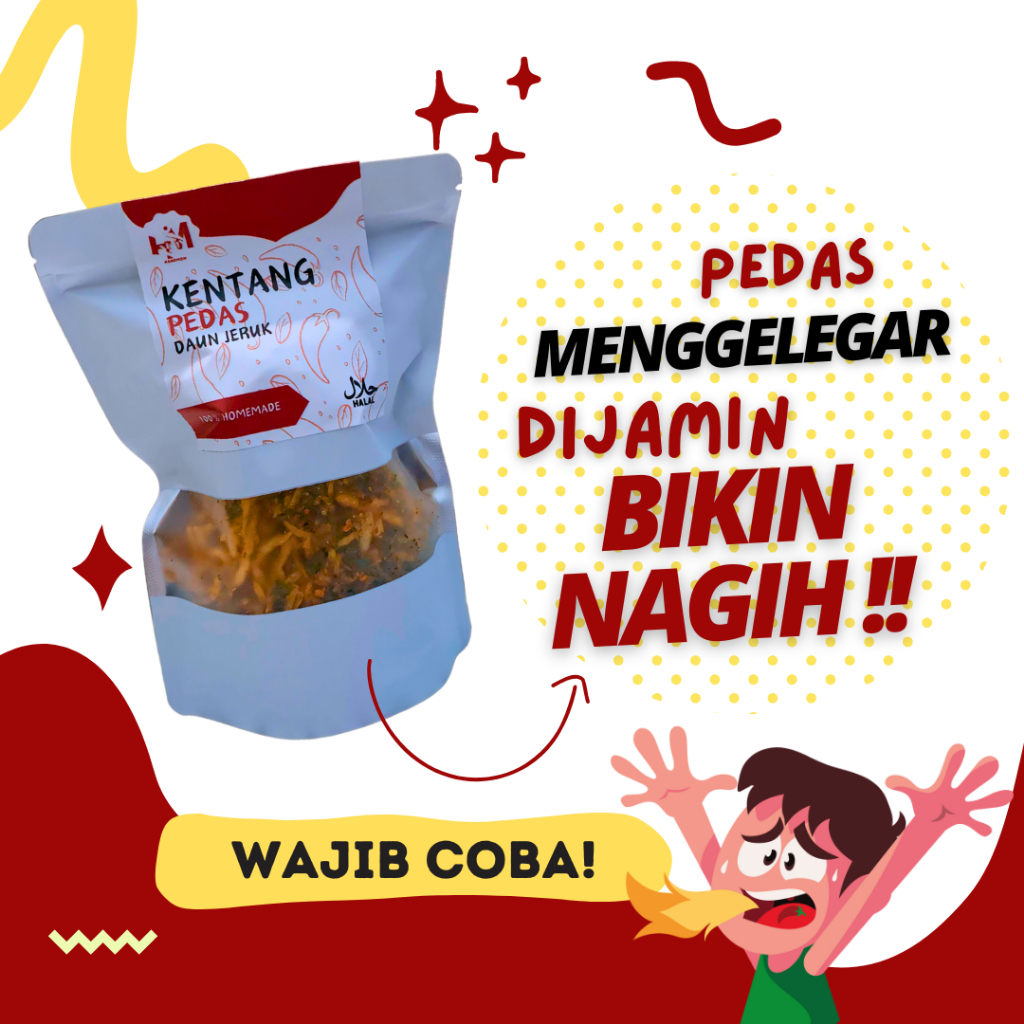 

Kentang Pedas Daun Jeruk by HandMom - 250 Gram