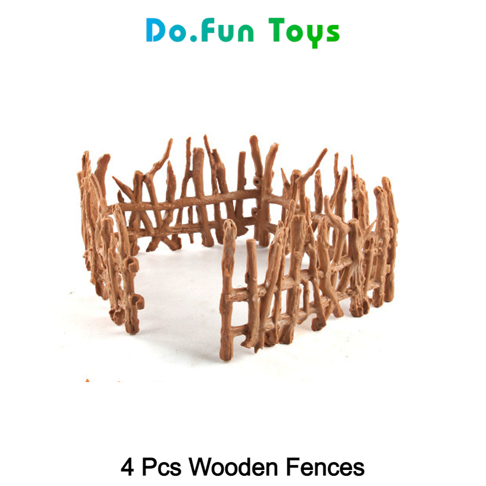 Mainan Miniatur Diorama Pagar Kayu Kandang Hewan / Wooden Animal Fences