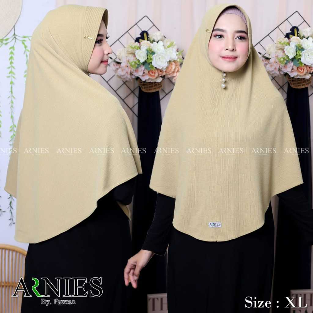Hijab Bergo Instan Knit XL Pet Standar/Oval Syari
