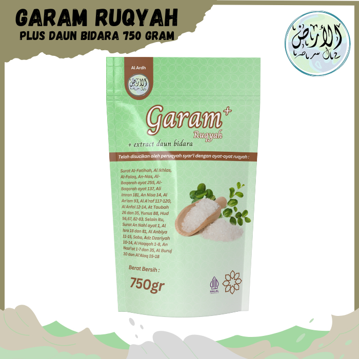 

Garam Terapi Al Ardh Garam Ruqyah Garam Penglaris 750 Gram