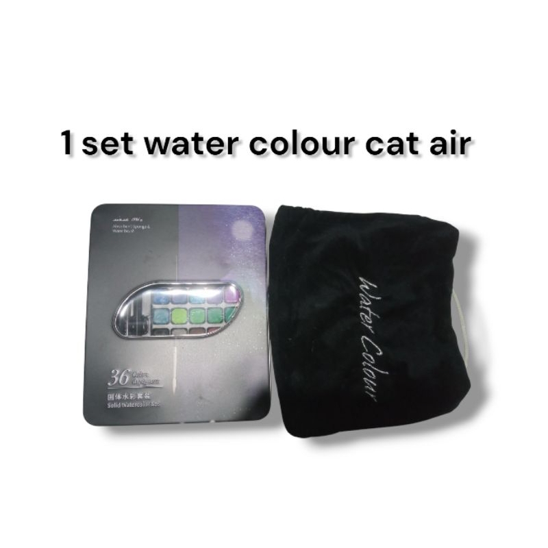 

1 Set Water Color Cat Air Solid Peralatan Lukis Cat Air Padat/Solid Watercolour Set 36/48 pieces Cat gambar satu set