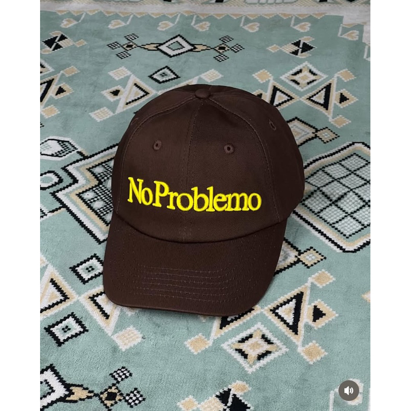 NO PROBLEMO LOGO CAP BROWN