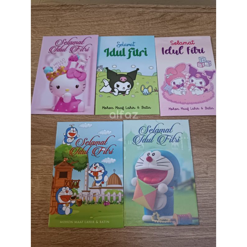 

amplop lebaran idul Fitri / amplop lucu kemasan mika isi 50pcs / campur motif