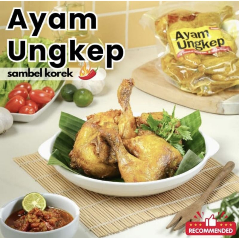 

ayam ungkep bumbu kuning 1 ekor dilengkapi sambal korek