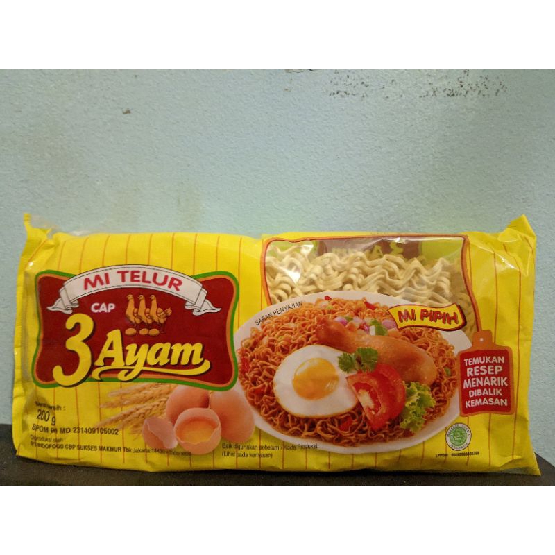 

Mie telor cap 3 ayam.