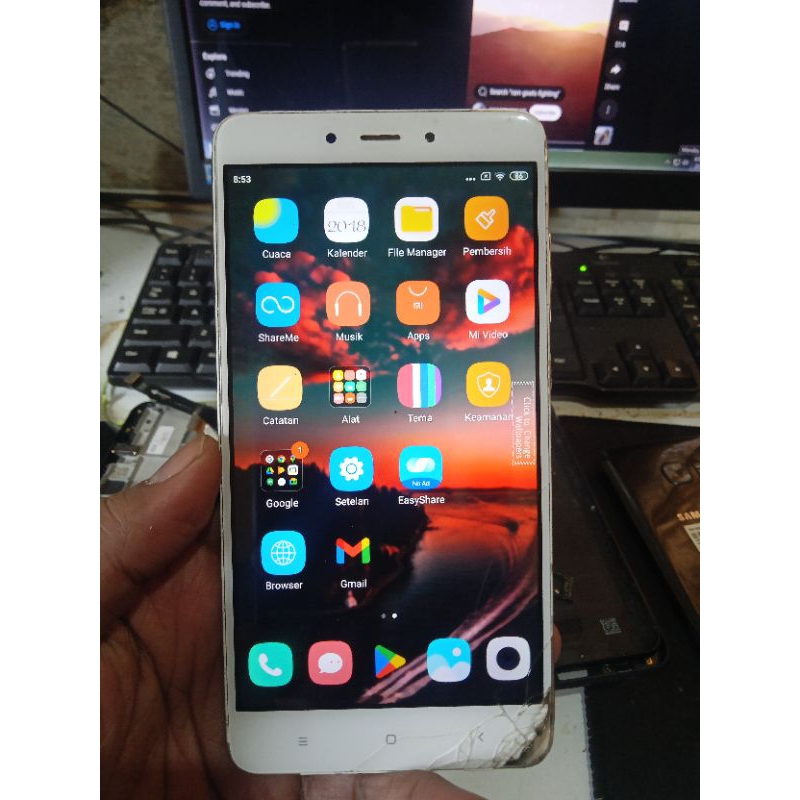 Redmi Note 4 Unit HP bekas Second Normal murah