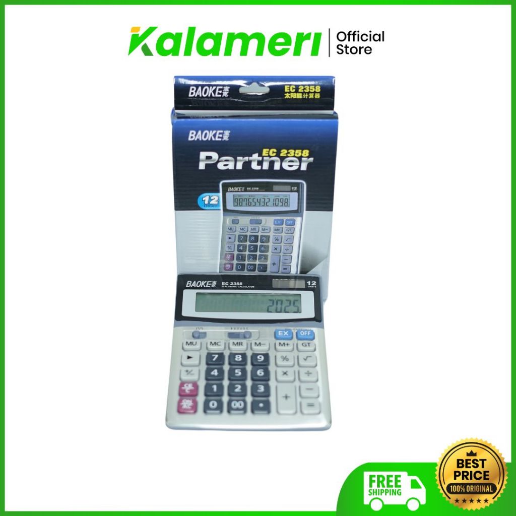 

KALAMERI - Baoke Kalkulator Elektronik 2358 - Electronic Calculator 2358