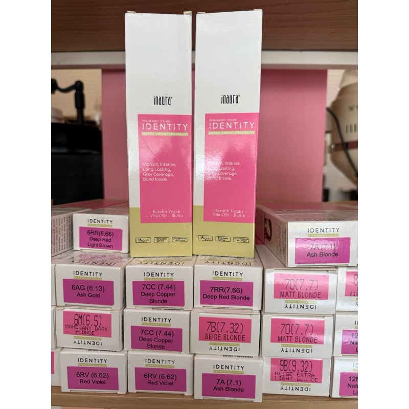 100% ORIGINAL  IDENTITY PERMANENT COLOR , INAURA IDENTITY COLORING , COLORING INAURA , INDETITY COLO