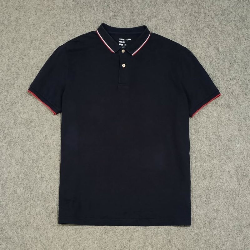 polo shirt polos pria lengan pendek GIORDANO size XL second