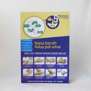 Khusus Nakes Stiker 5 Momen Cuci Tangan, Stiker Edukasi 5 Momen Penting Mencuci Tangan