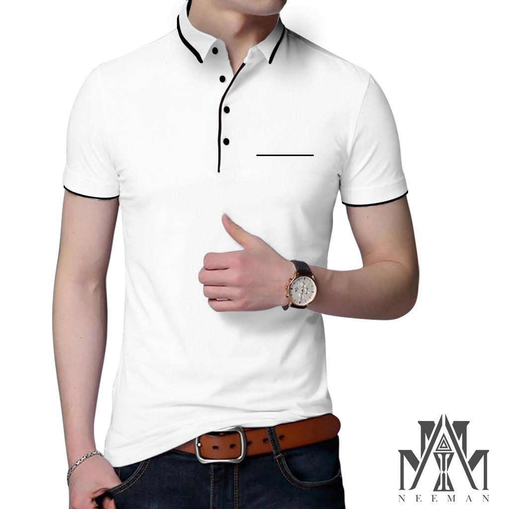 Kaos baju polo kerah DSP pria SAKU