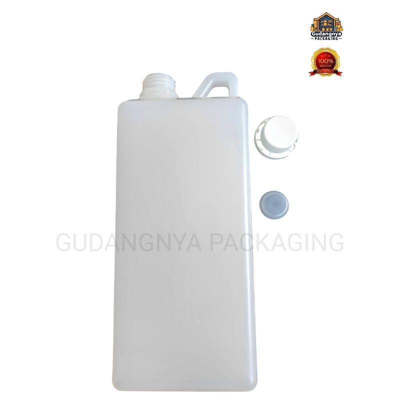 Jirigen Ukuran 1Liter / 1000mL - Jerigen 1000mL Putih Susu  - Jerigen 1 Liter Murah