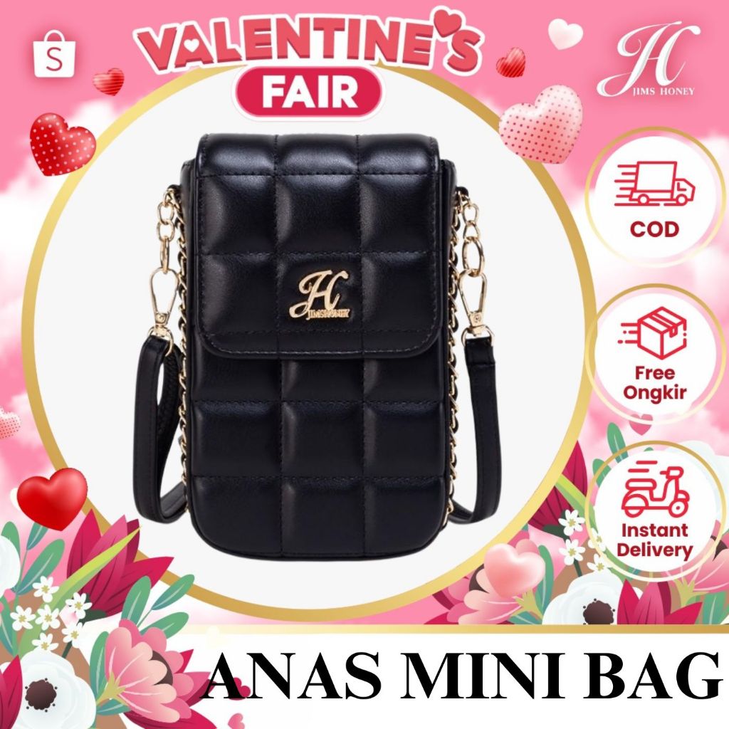 JIMS HONEY ANAS MINI BAG Tas Selempang dan Pocket HP Wanita Slingbag Cewek Jimshoney Trendy Elegan