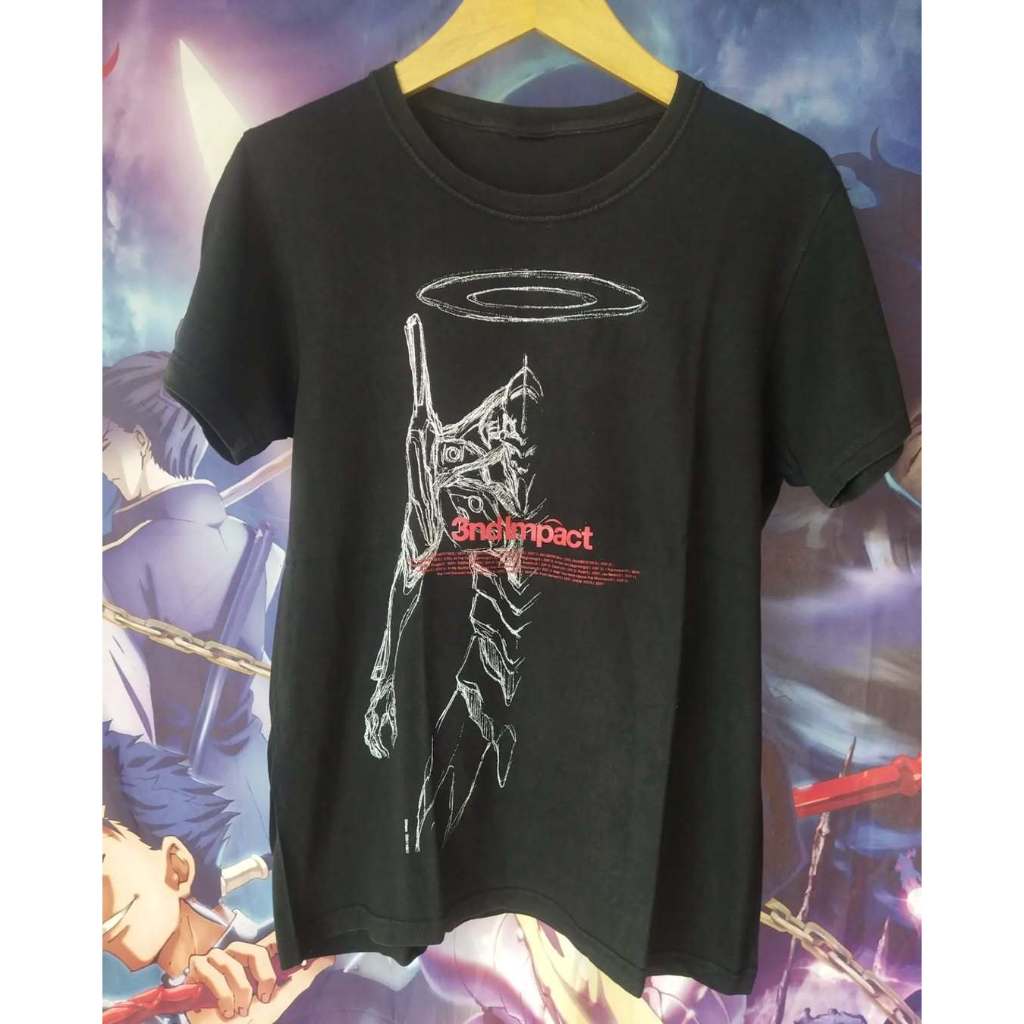 Evangelion 3nd Impact Movie Official Anime Tee Kaos Tshirt Original Second Merch Japan Korea Brand V