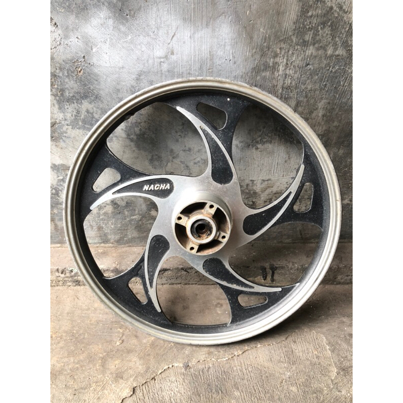 Velk Pelek Depan racing Shogun 110 tornado satria 2tak nacha hitam less pnp suzuki an 17/140