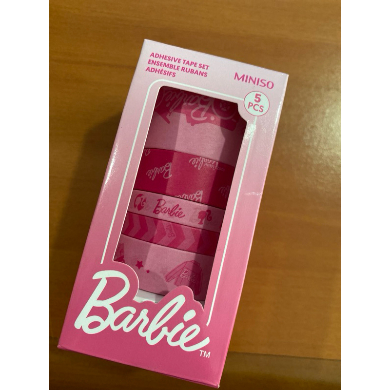 

Barbie Adhesive Tape Set Miniso 5 Pcs