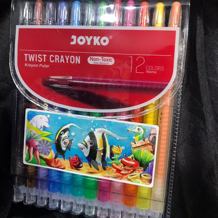 

Twist Crayon Joyko 12 Warna krayon putar