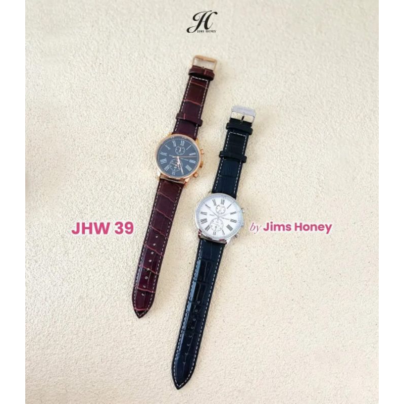 JIMS HONEY - JHW 39 JAM TANGAN KULIT PRIA (FREE BOX)