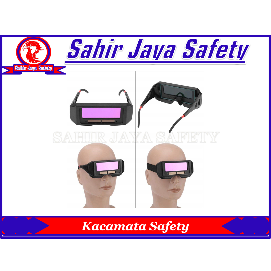 Kacamata Safety las otomatis Kacamata Welding Auto dark Kacamata Las Otomatis