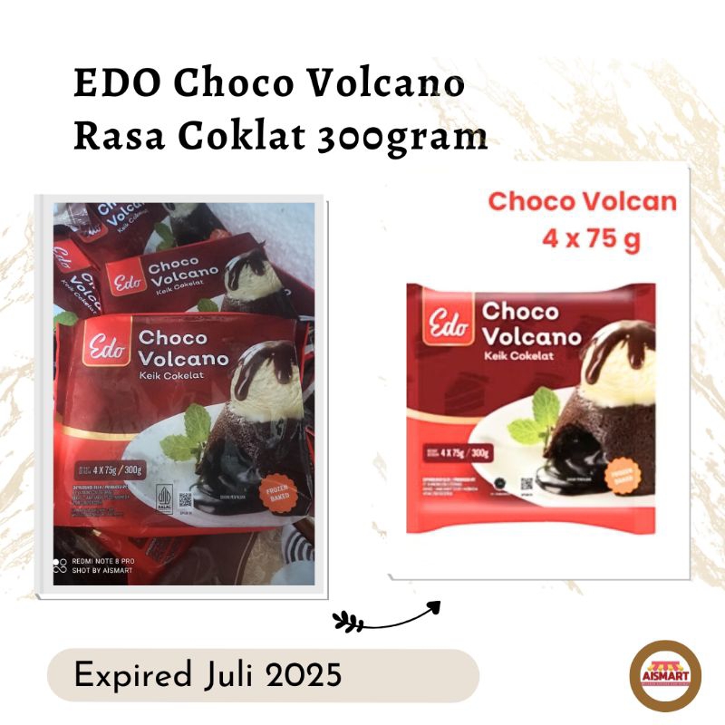 

EDO Choco Volcano Rasa Coklat 300gr