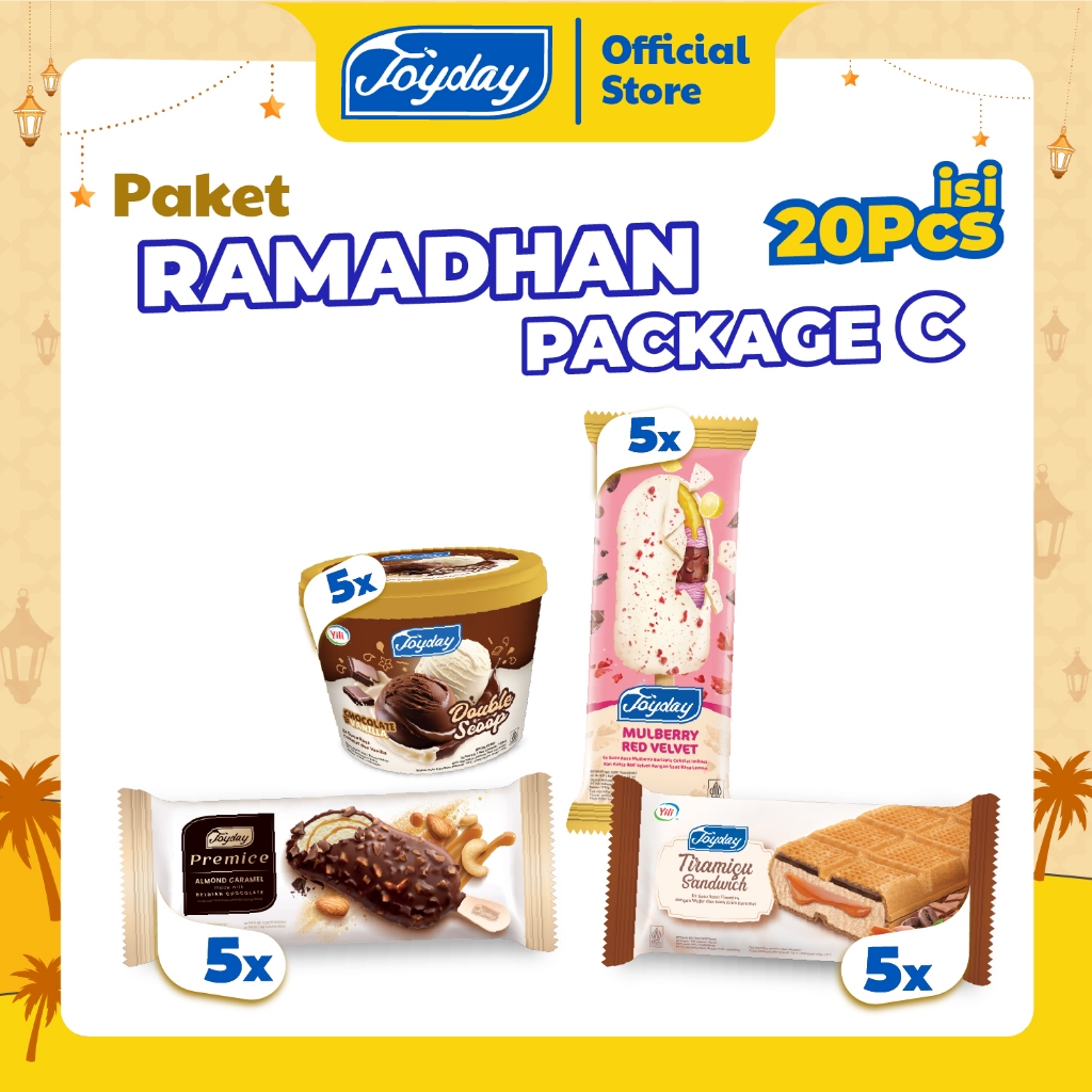 

Joyday Ice Cream PAKET RAMADAN C - Isi 20 pcs Es Krim Mix