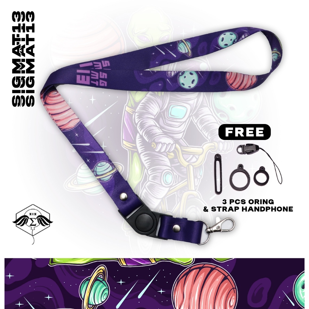 

Lanyard Name Tag Card Holder Gantungan Kartu Nama Tali Card 2 cm Full Printing 2 Sisi - Abstrak V3