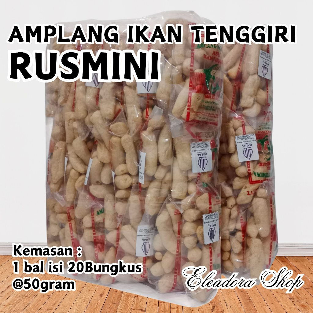 

Amplang Ikan Tenggiri Merk Rusmini Khas Banjarmasin