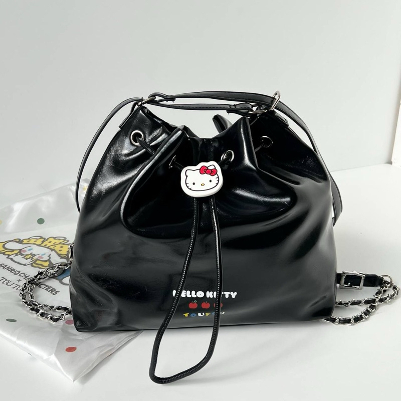 Tas Tuo Tiu Ransel bahu hitam hello kitty