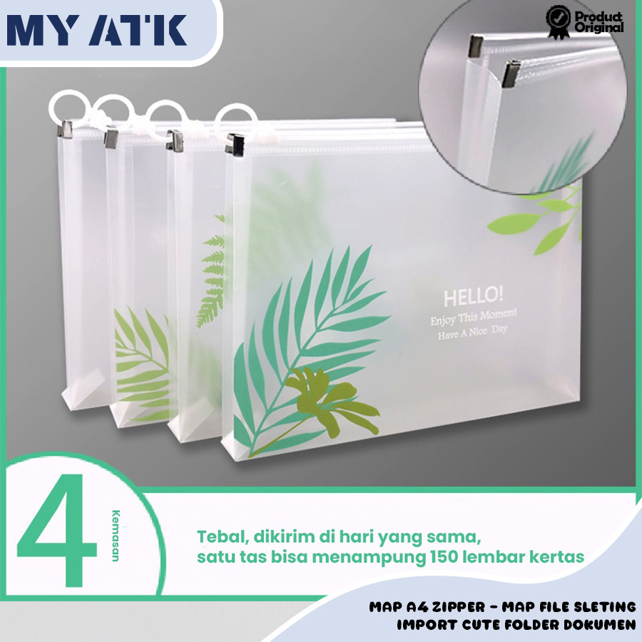 

Map A4 zipper/ Map file sleting import cute/ Folder dokumen