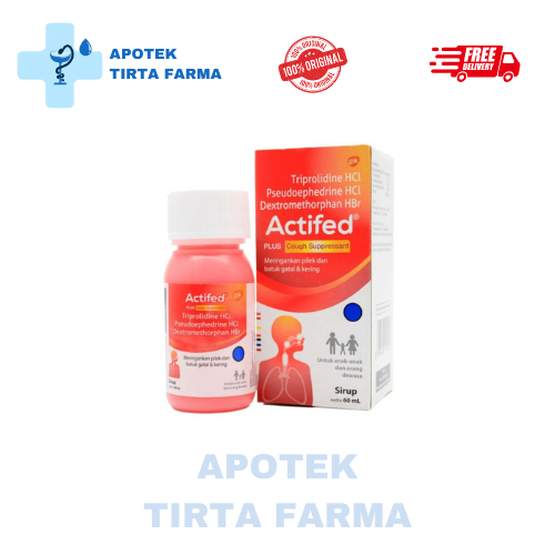 Actifed Plus Cough Supressant Sirup 60 ml