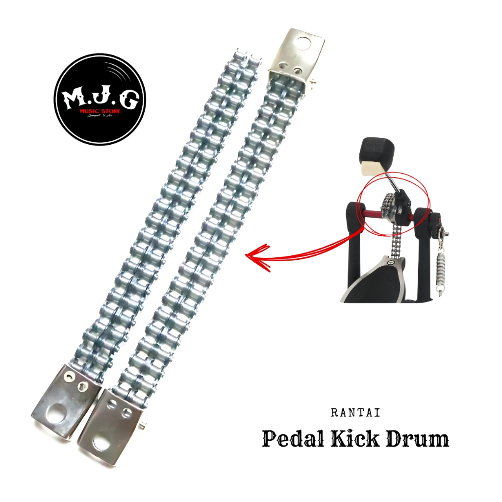 rantai pedal kick bass drum double dobel chain