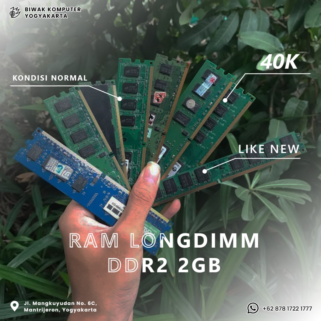 RAM DDR2 2GB NORMAL MANTAP SIAP PASANG