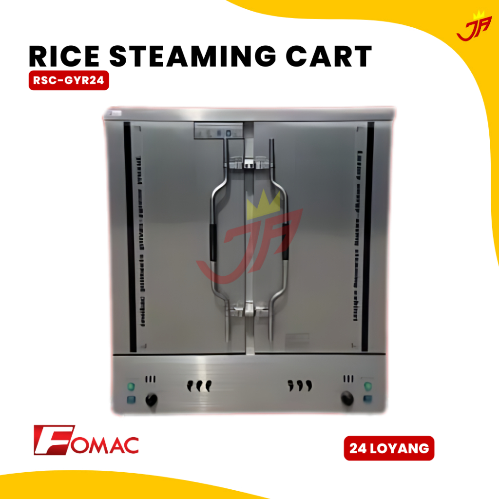 FOMAC Rice Steaming Cart RSC-GYR24 ( 24 Susun ) / Mesin Pemasak Nasi / Rice Cooker FOMAC RSC GYR24