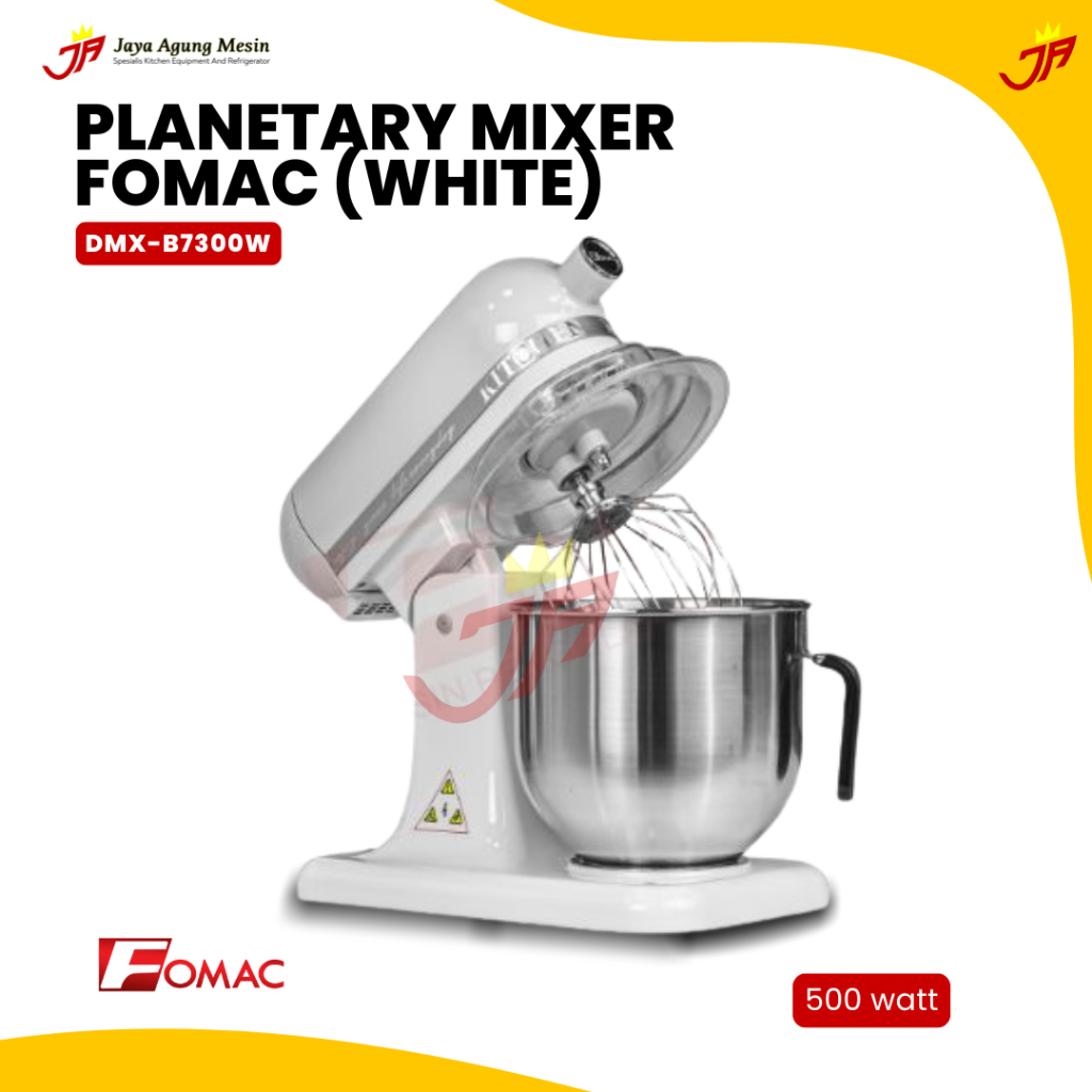 FOMAC Planetary Mixer DMX-B7300W (White) /Mixer Planetary 7 Liter DMX B7300W