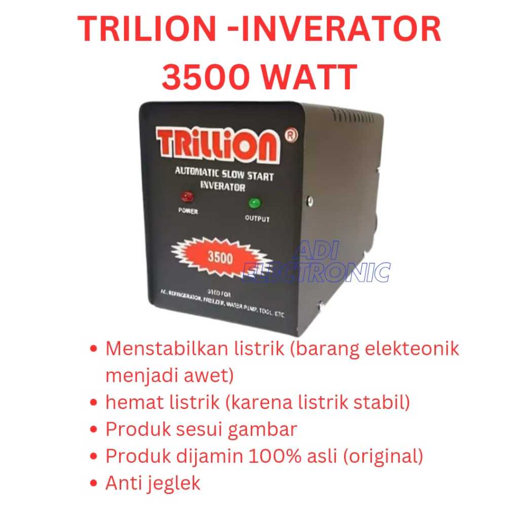 TRILLION 3500 WATT AUTO START ANTI JEGLEK