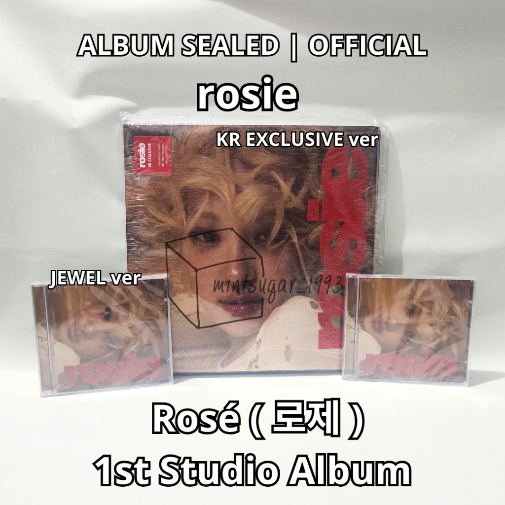[ READY SEALED ] Rosé ( 로제 ) - 1st Studio Album  ‘ rosie ’ [ KR EXCLUSIVE ver | JEWEL CASE ver ] Ros