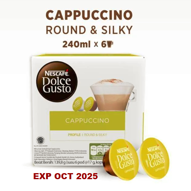 

Nescafe dolce gusto Latte Macchiato, Cafe au lait, Cappuccino - Kopi Kapsul Dolce Gusto