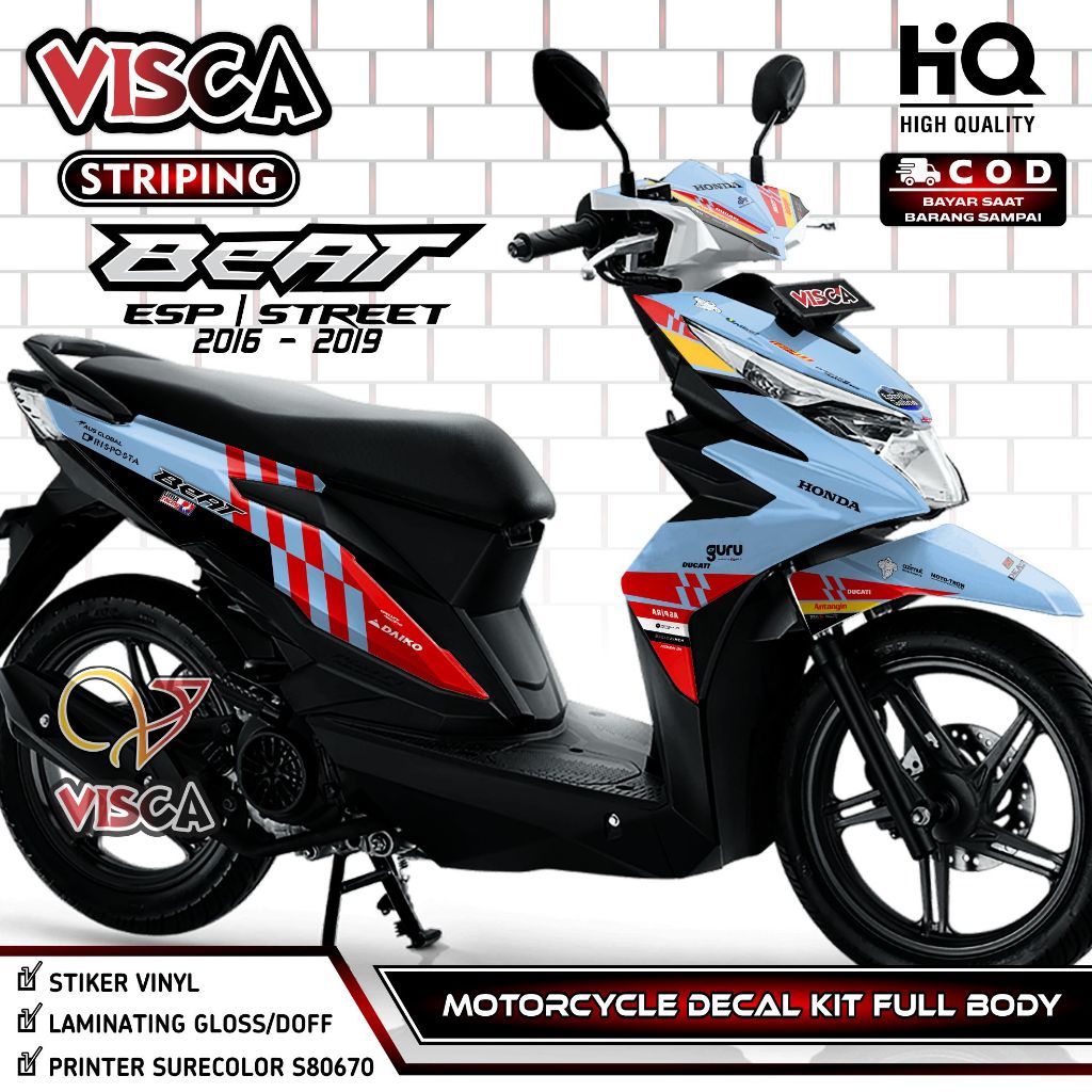Decal Beat ESP 2016 - Stiker Beat ESP - Dekal Beat ESP 2017 Full Body - Striping Beat ESP 2018 Varia
