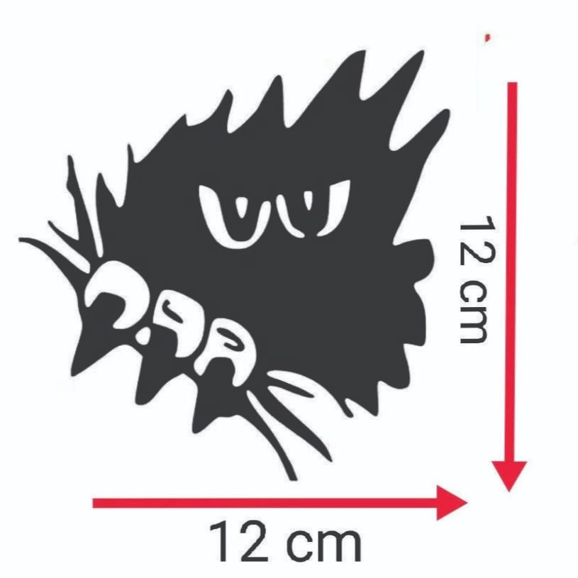 Sticker karakter mobil motor laptop cutting