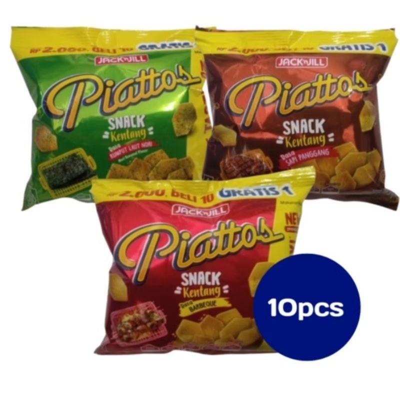 

PIATTOS SNACK KENTANG 15 GRAM X 10 BKS ALL VARIANT