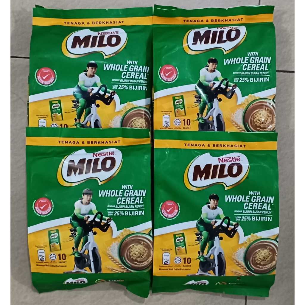 

NESTLE MILO Activ-Go Whole Grain Sereal Malaysia (36g x 10 sachet) Ori Import