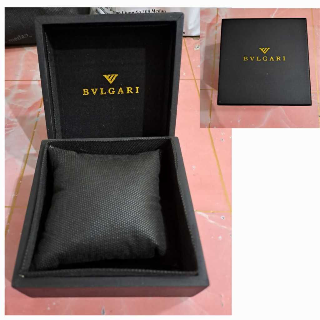 Kotak Kayu Jam Tangan / Box Kayu Jam Tangan Bvlgari