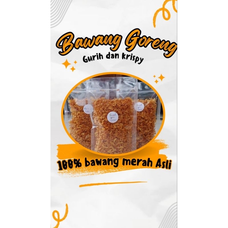 

BAWANG GORENG GURIH KRISPY 100 GRAM ASLI DEMAK