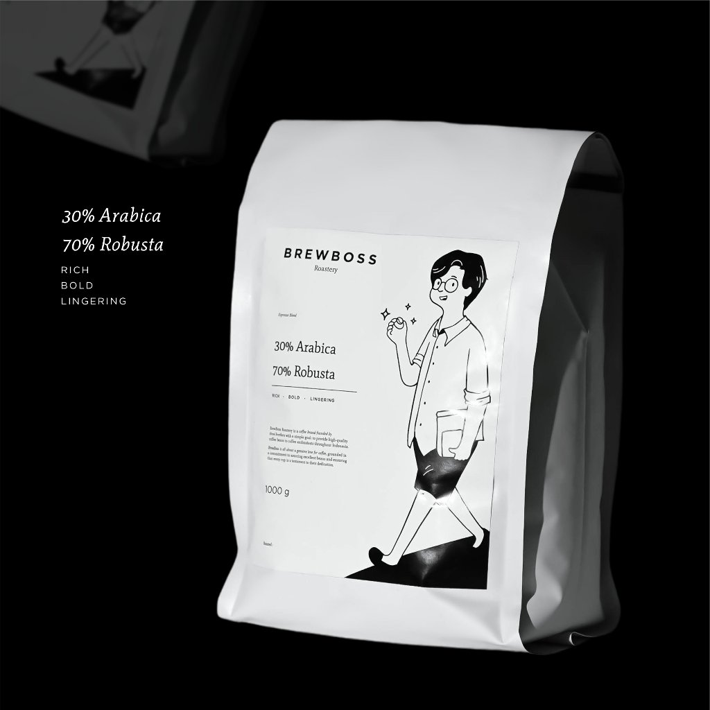 

Kopi 30% Arabica 70% Robusta | BrewBoss 1000g