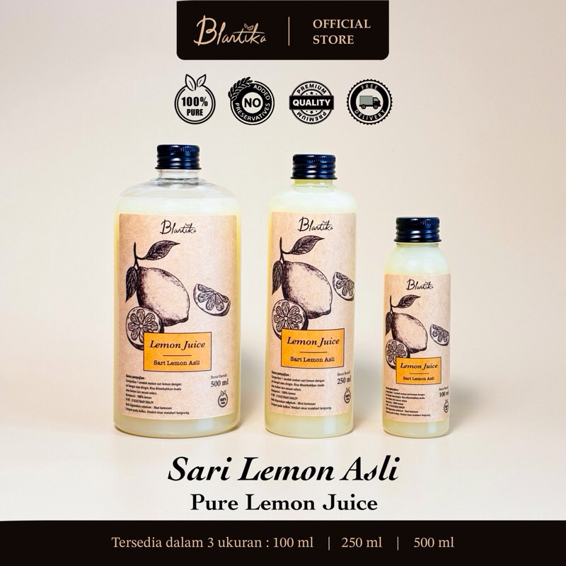 

Blantika - Sari Lemon - Air Lemon Murni - Pure lemon Juice 100%